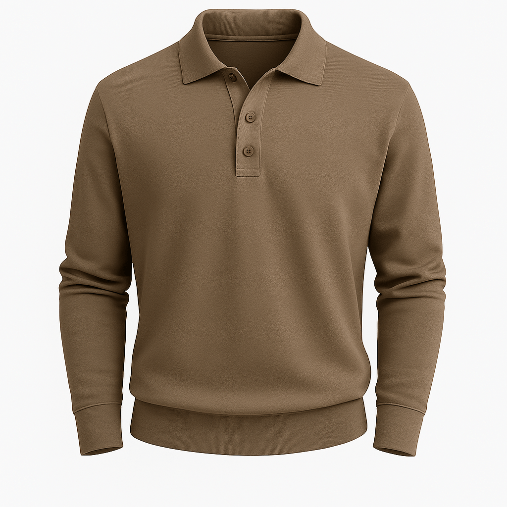 Domoir | Field Long Sleeve Polo Shirt
