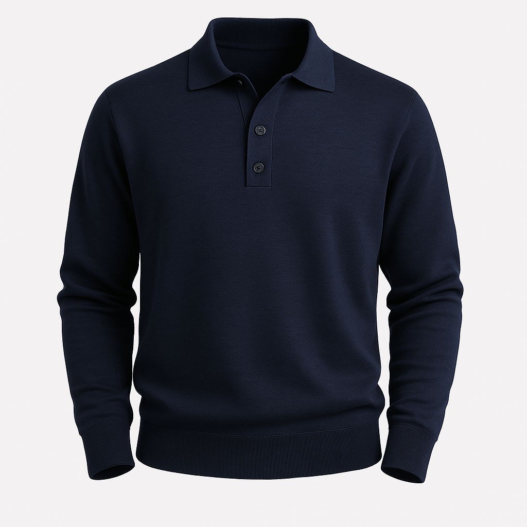 Domoir | Field Long Sleeve Polo Shirt
