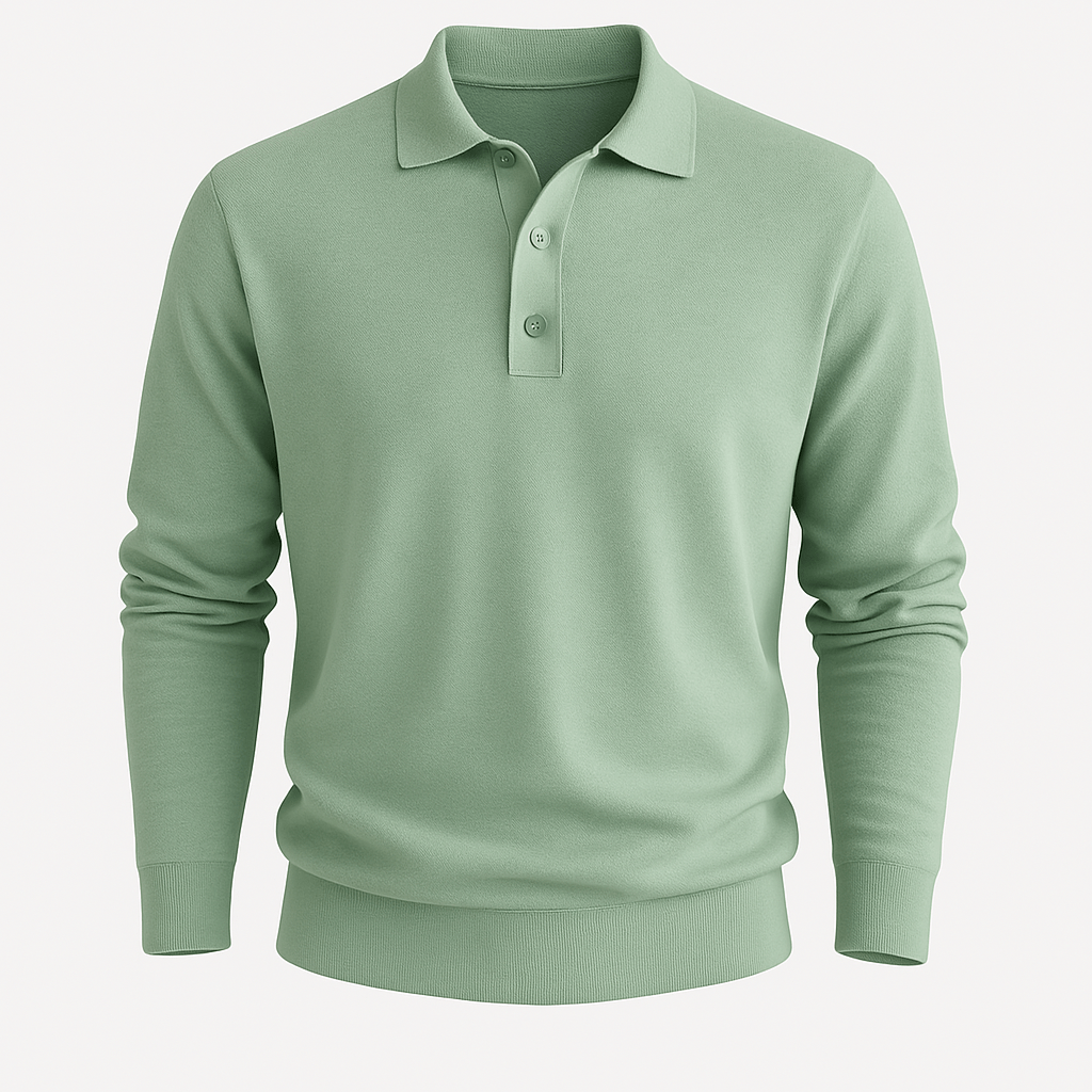 Domoir | Field Long Sleeve Polo Shirt