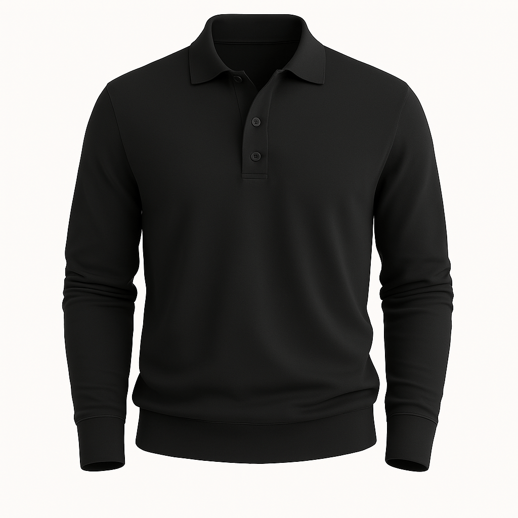 Domoir | Field Long Sleeve Polo Shirt