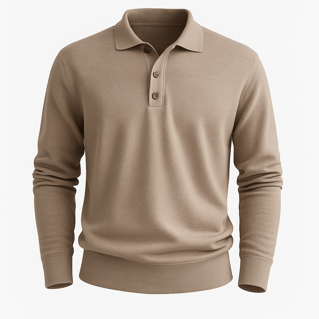 Domoir | Field Long Sleeve Polo Shirt