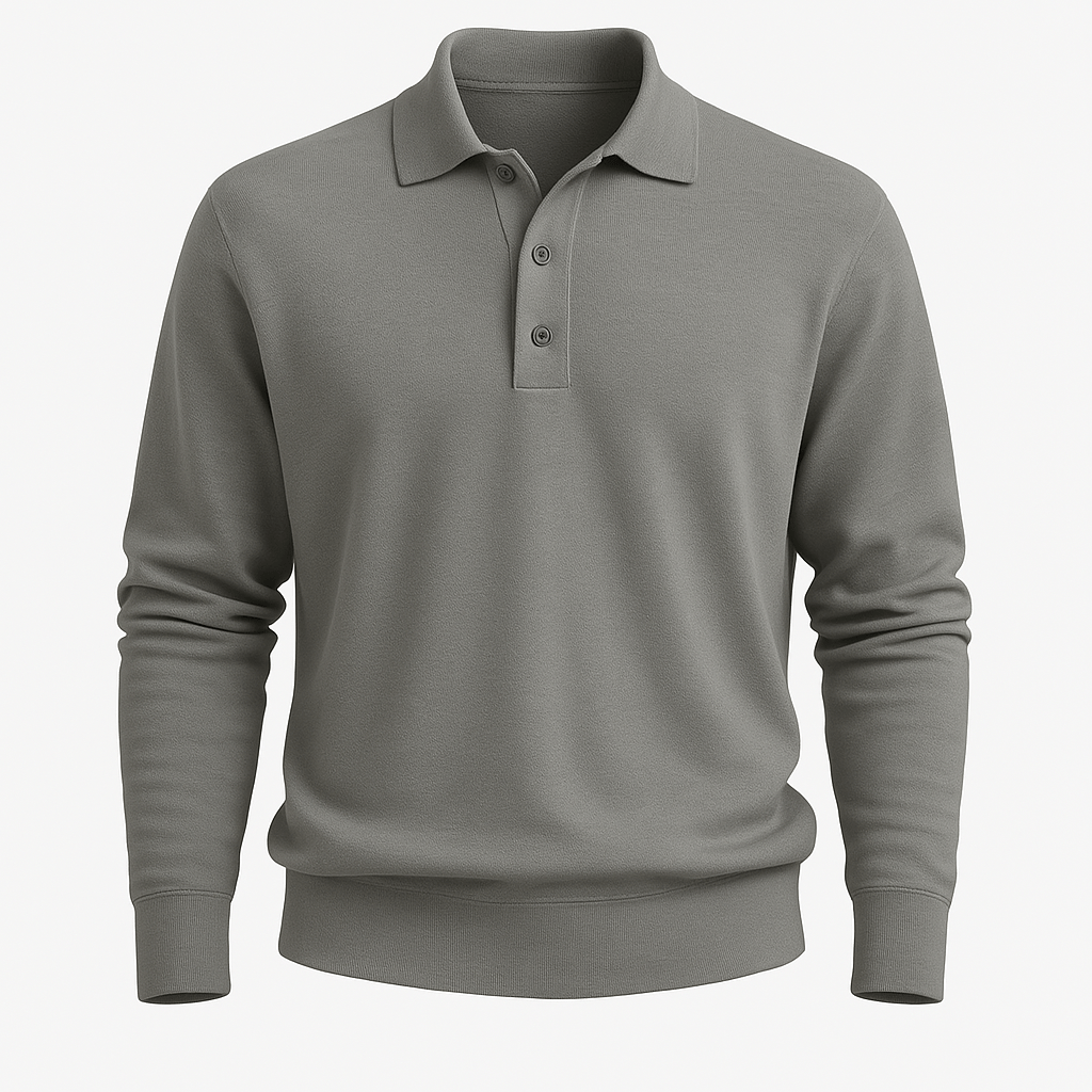 Domoir | Field Long Sleeve Polo Shirt