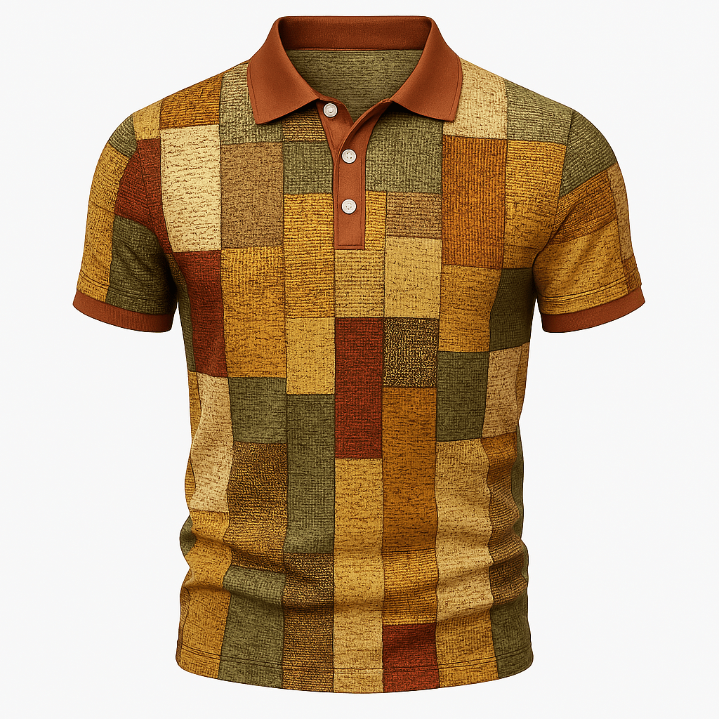 Domoir | Printed Cotton Polo Shirt