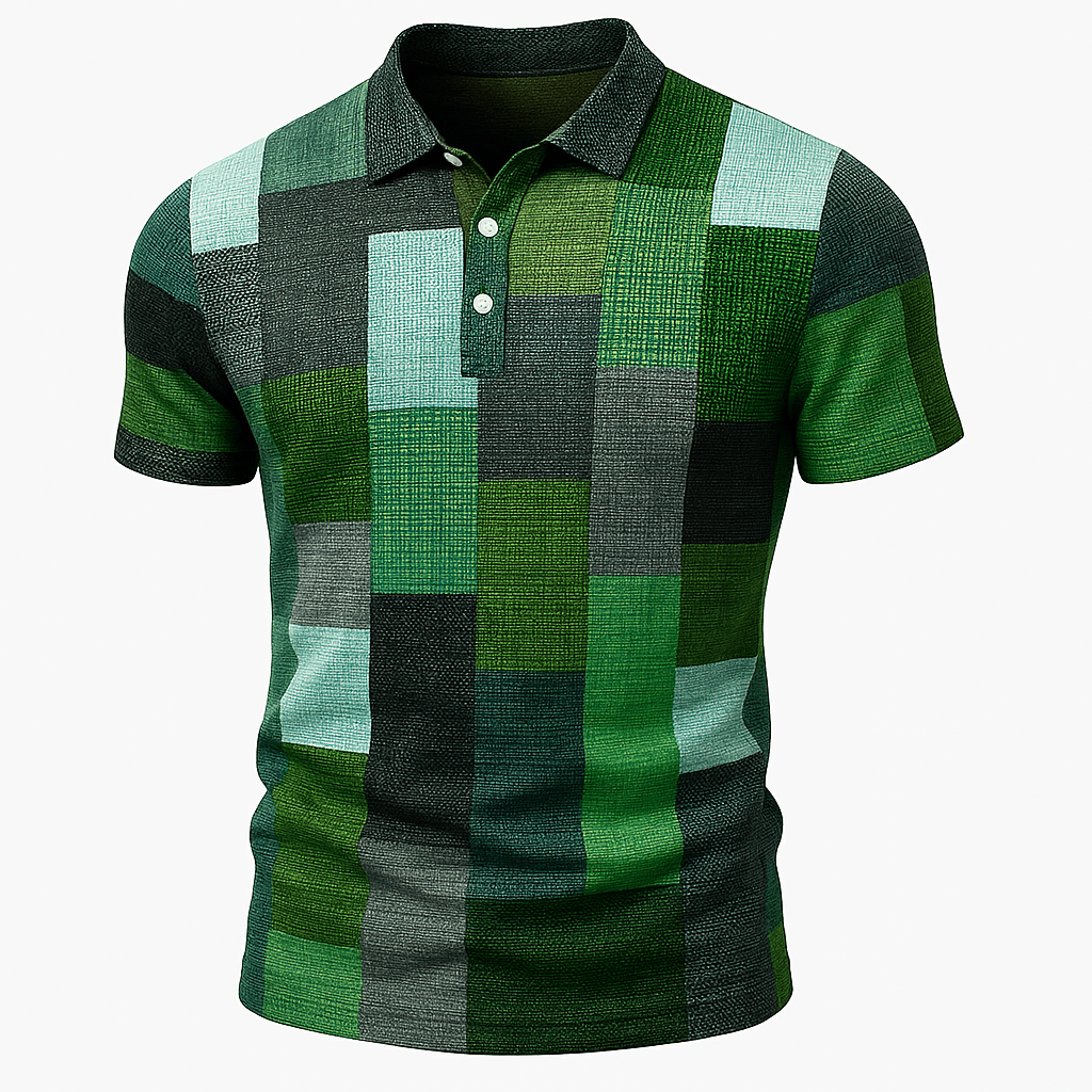 Domoir | Printed Cotton Polo Shirt