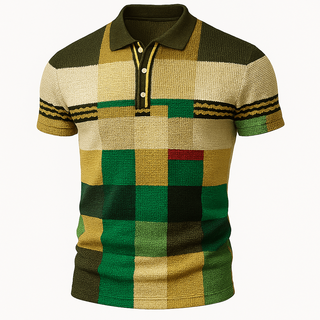 Domoir | Printed Cotton Polo Shirt