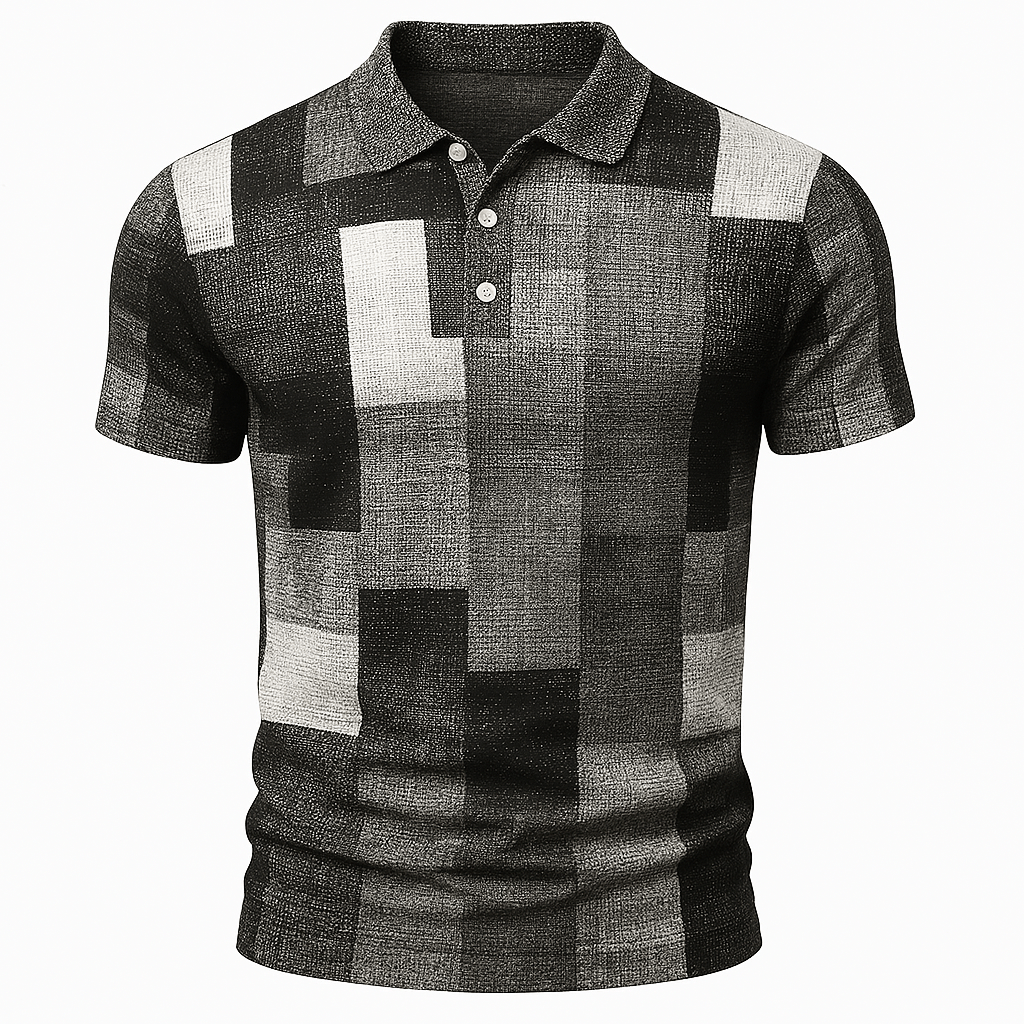 Domoir | Printed Cotton Polo Shirt