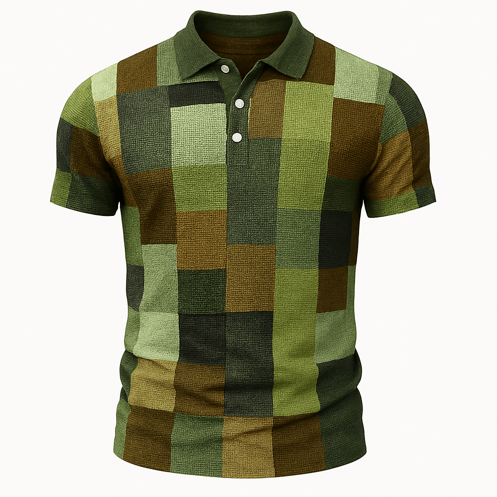 Domoir | Printed Cotton Polo Shirt