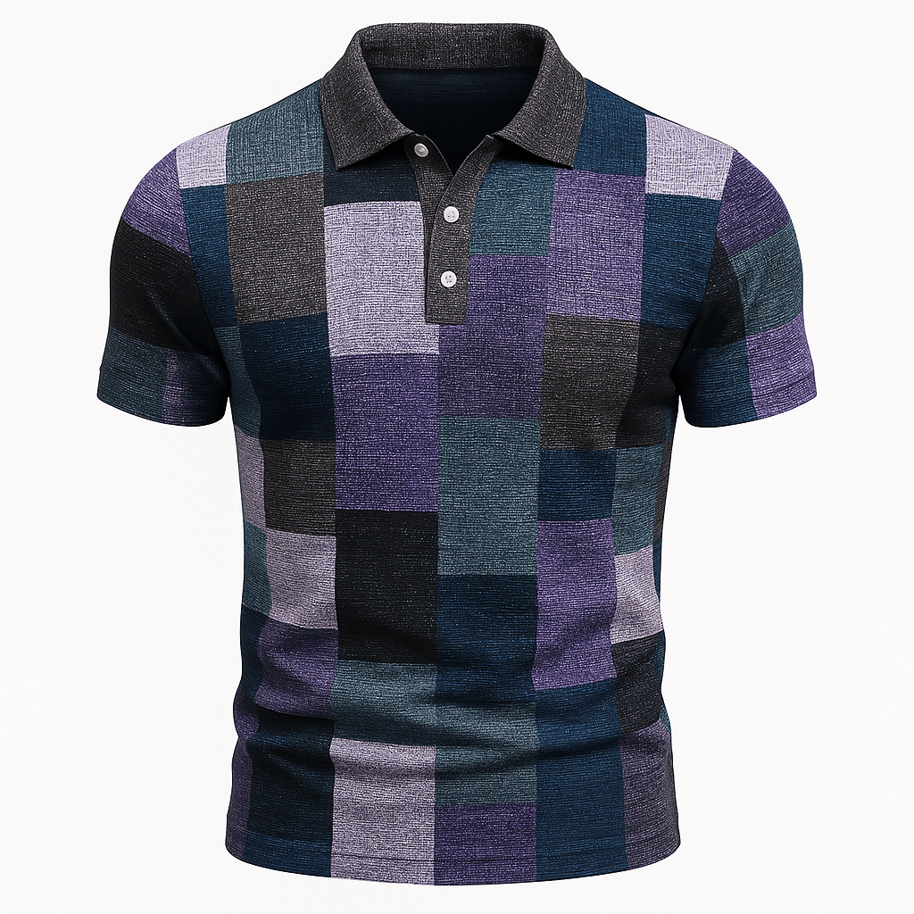 Domoir | Printed Cotton Polo Shirt