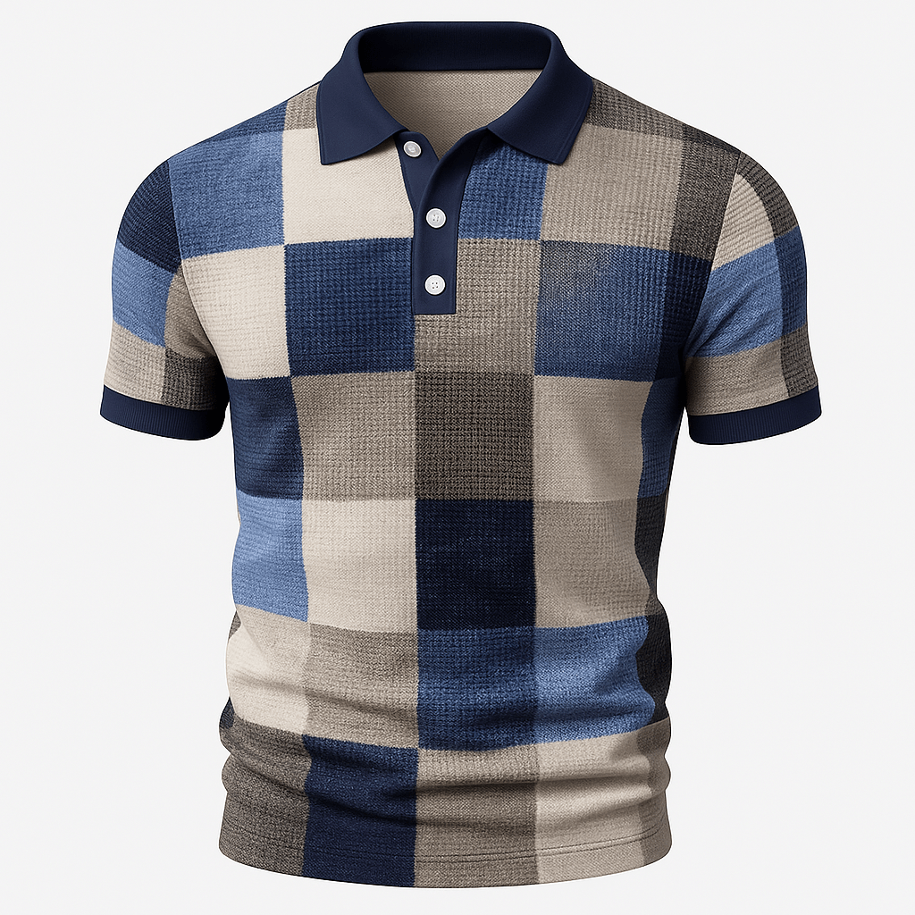 Domoir | Printed Cotton Polo Shirt