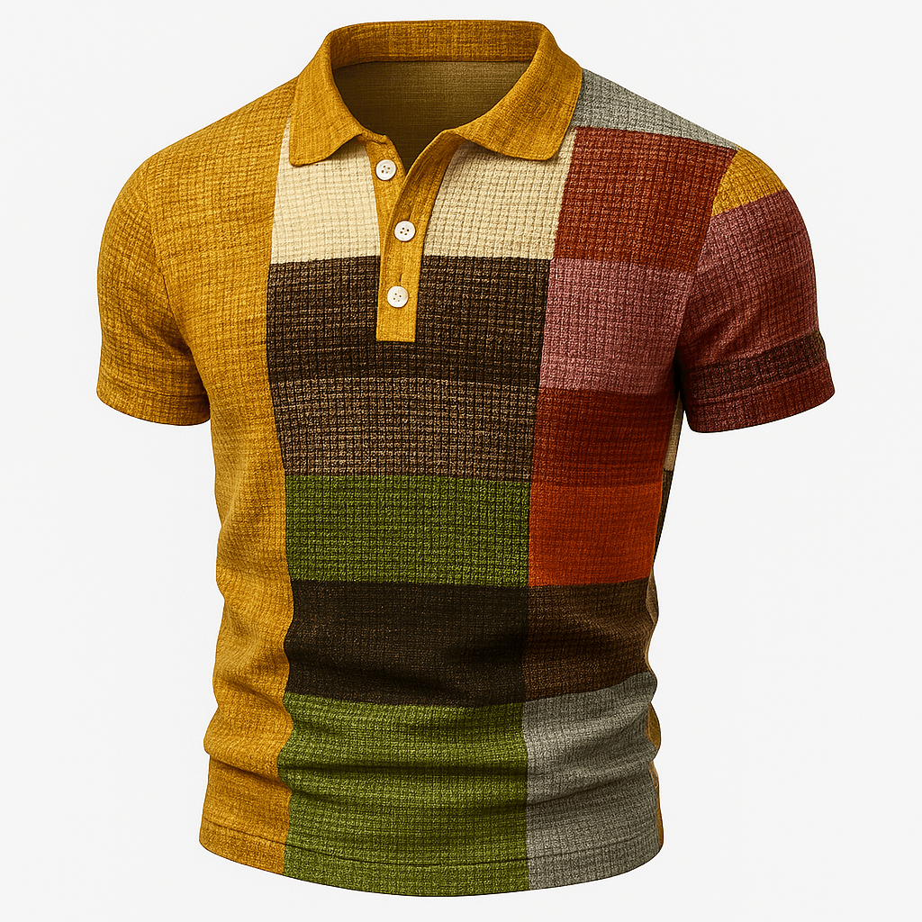 Domoir | Printed Cotton Polo Shirt