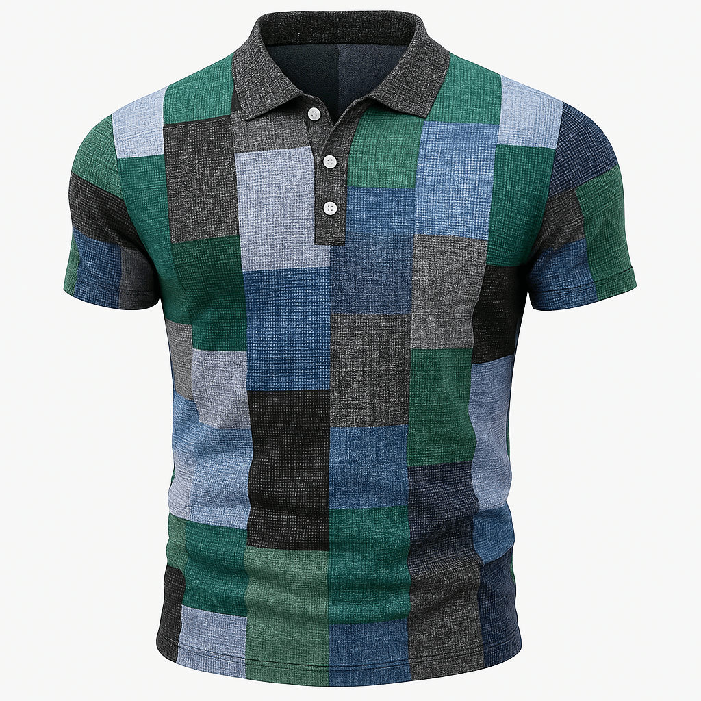 Domoir | Printed Cotton Polo Shirt