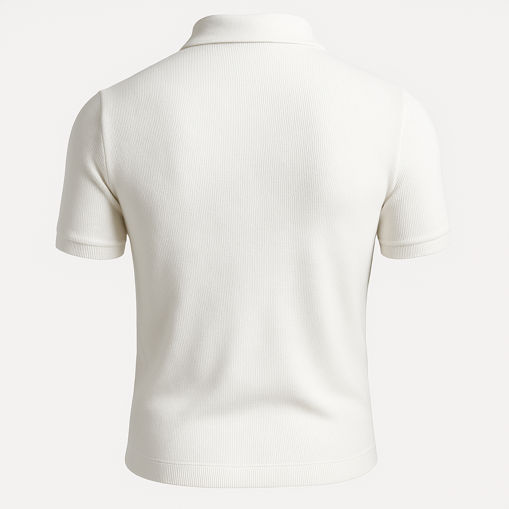Domoir | Slim Fit V-Neck Polo Shirt
