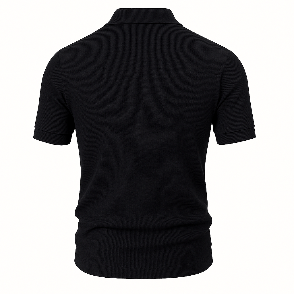 Domoir | Slim Fit V-Neck Polo Shirt