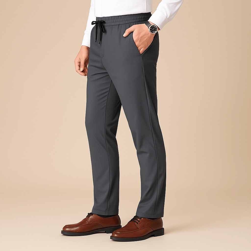 Domoir | Stretch Slim Fit Trousers