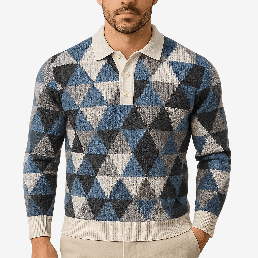 Domoir | 3D Printed Lapel Polo Shirt