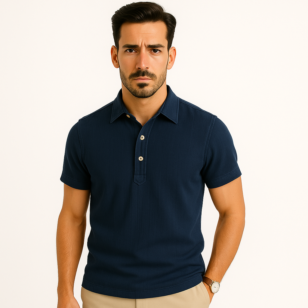 Domoir | Breezy Linen Polo Shirt