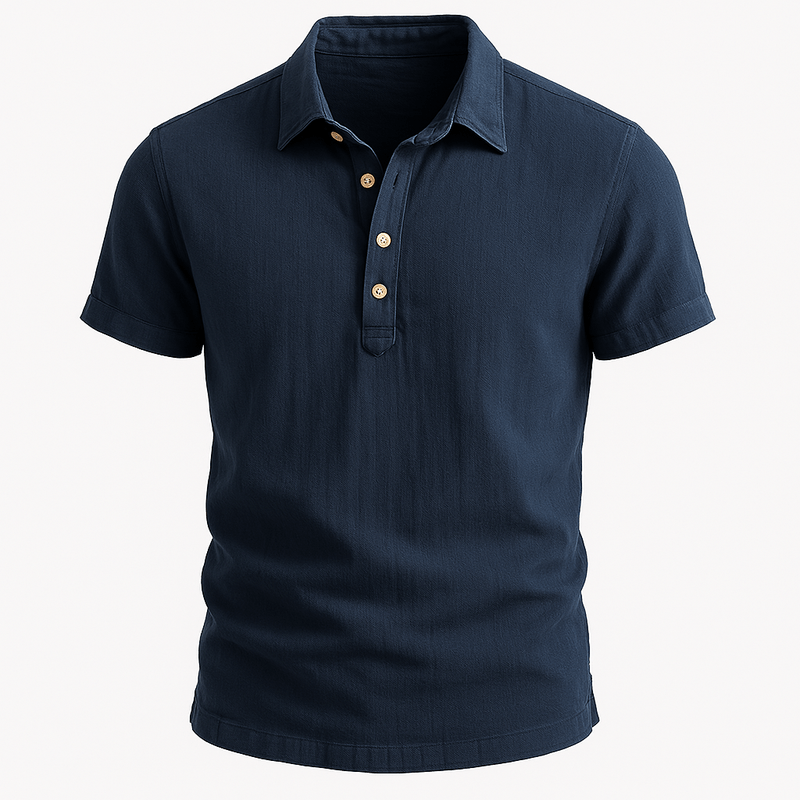 Domoir | Breezy Linen Polo Shirt