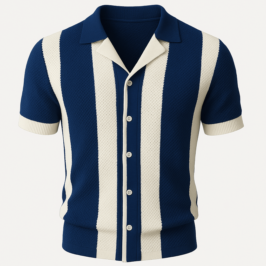 Domoir | Classic Striped Polo Shirt