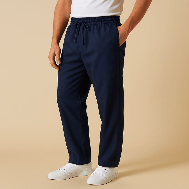 Domoir | Coastal Relaxed Cotton Trousers