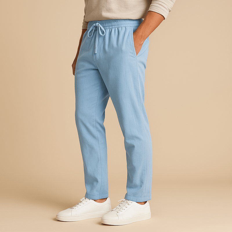 Domoir | Coastal Relaxed Cotton Trousers