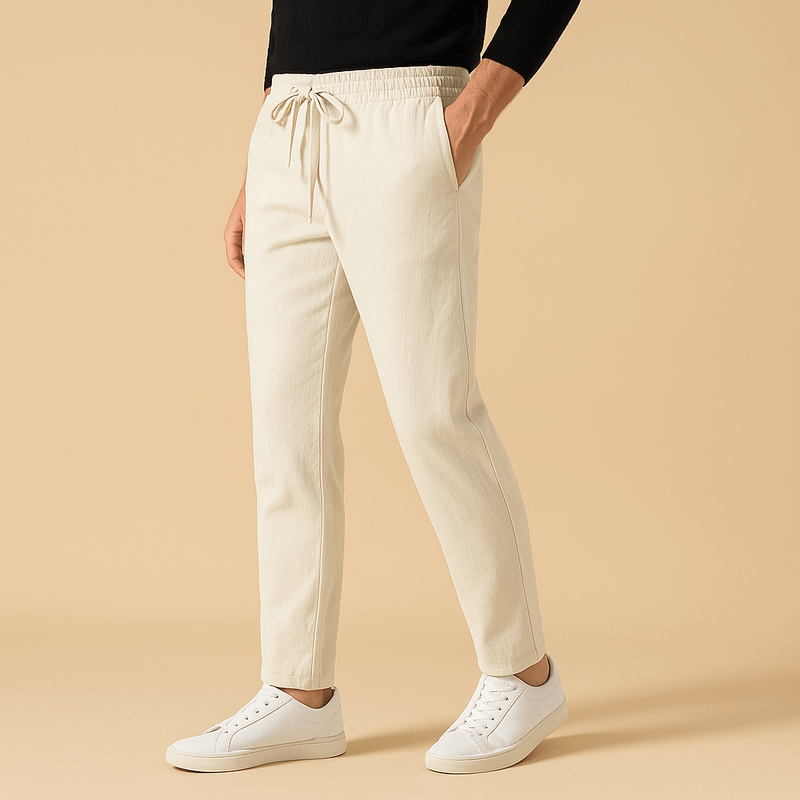 Domoir | Coastal Relaxed Cotton Trousers