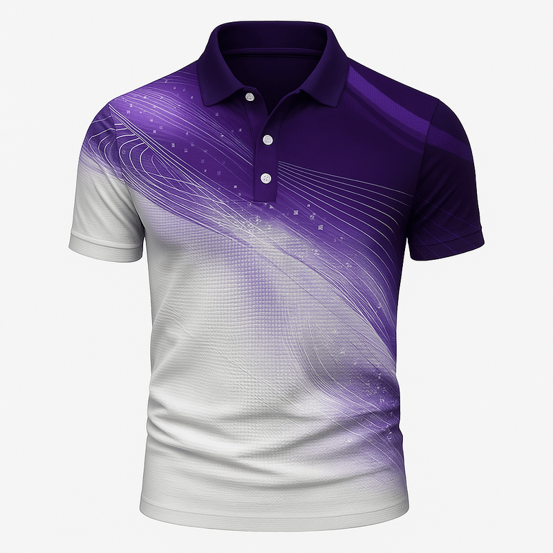 Domoir | Contrast Collar Polo Shirt