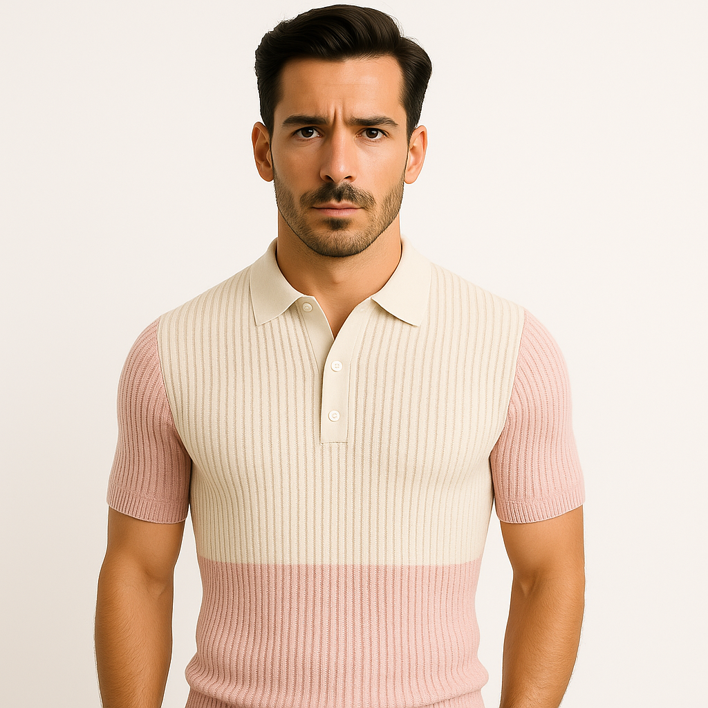 Domoir | Contrast Slim Fit Polo Shirt