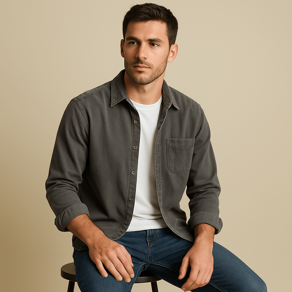 Domoir | Corduroy Button Shirt