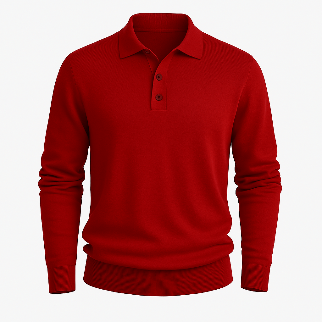 Domoir | Field Long Sleeve Polo Shirt