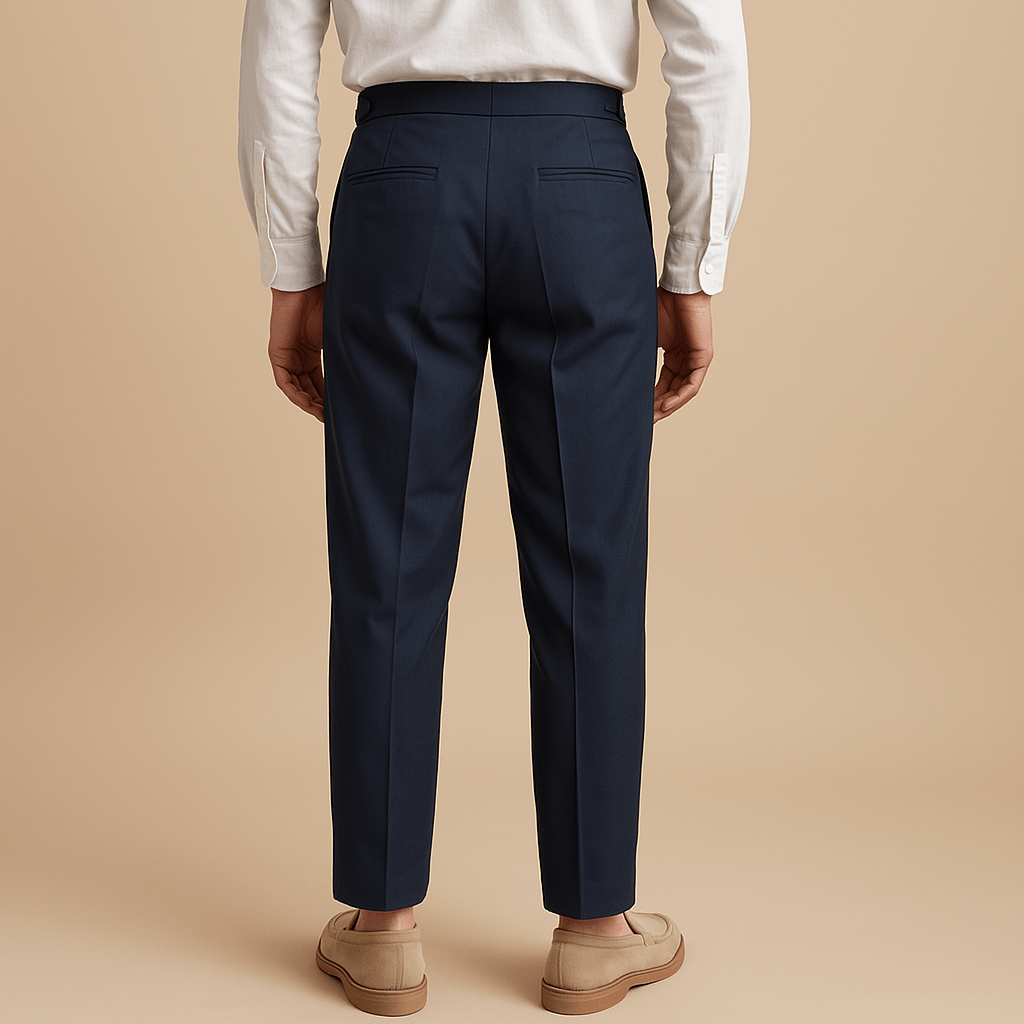 Domoir | High-Waisted Pleated Trousers