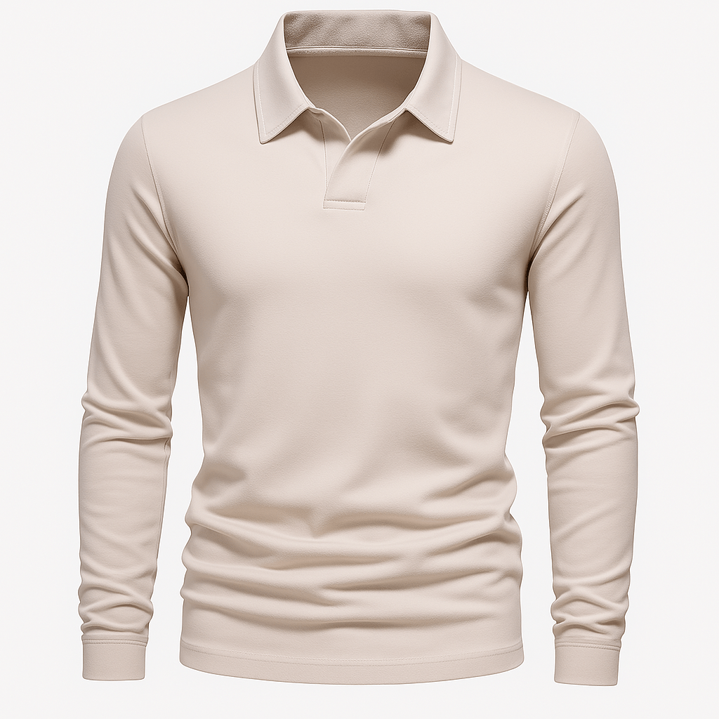 Domoir | Long Sleeve Essentials Polo Shirt