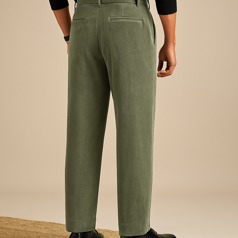 Domoir | Pleated Corduroy Trousers