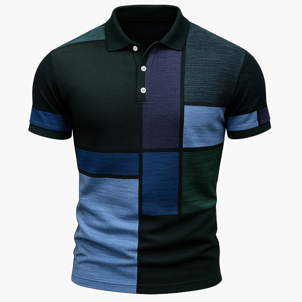 Domoir | Printed Cotton Polo Shirt