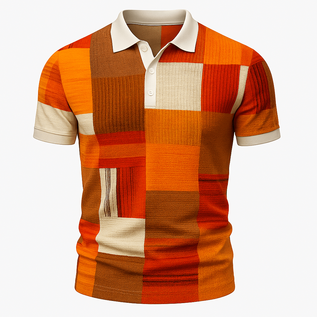 Domoir | Printed Cotton Polo Shirt