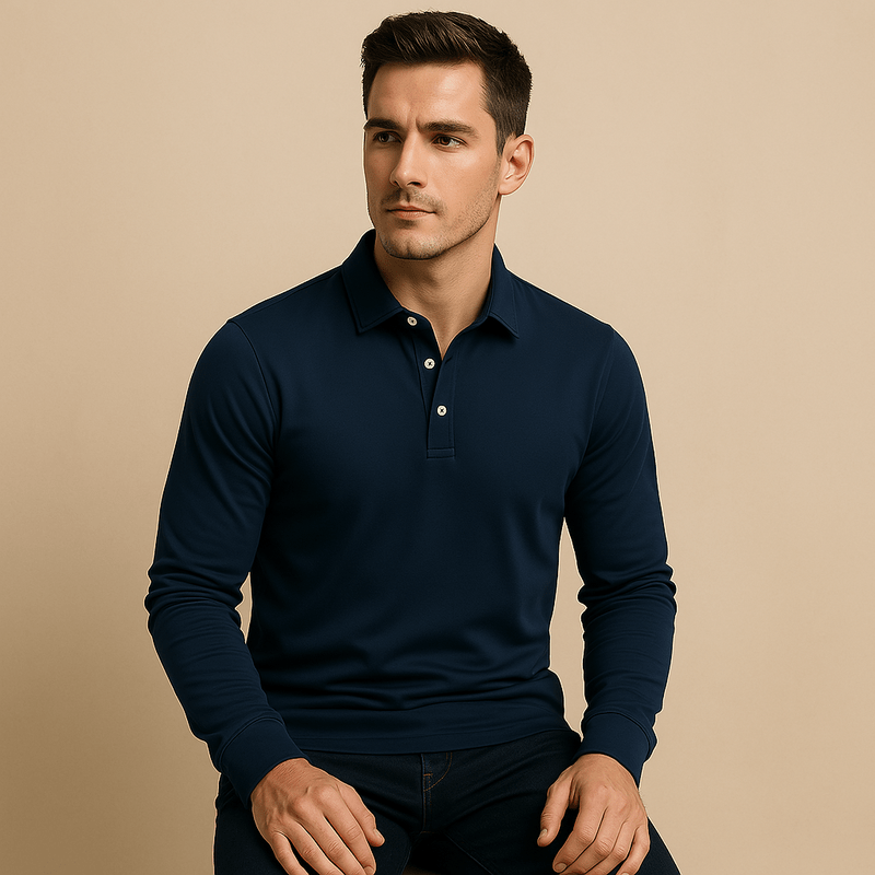 Domoir | Rocky Long Sleeve Polo Shirt