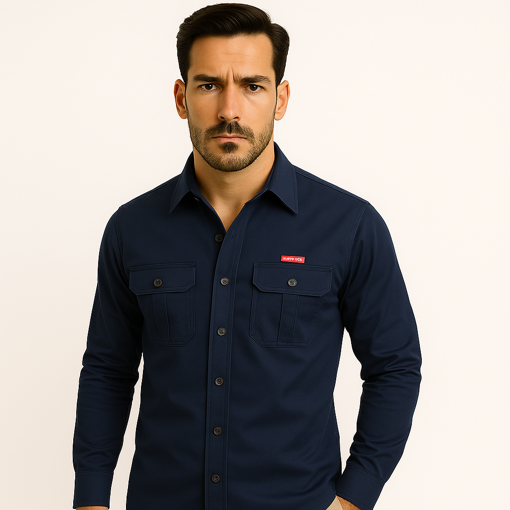 Domoir | Sculpted Denim Shirt