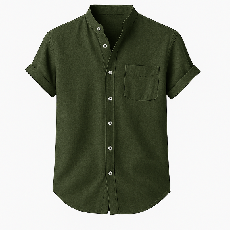 Domoir | Short Sleeve Linen Shirt