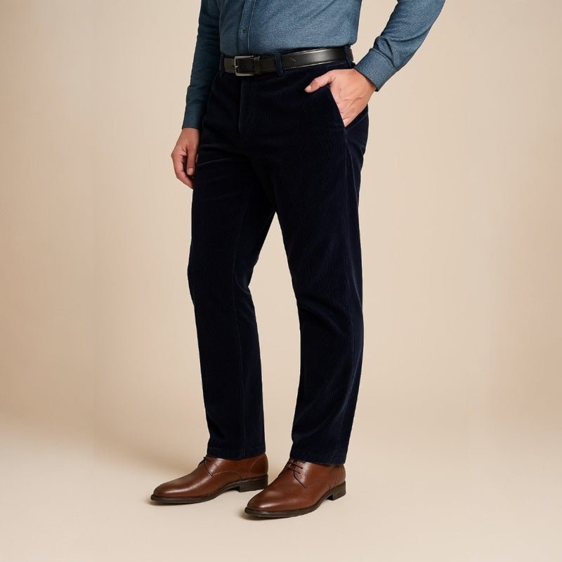 Domoir | Straight Cut Corduroy Trousers
