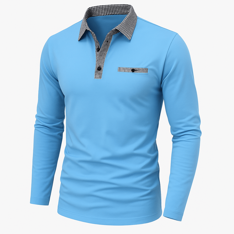 Domoir | Timeless Long Sleeve Polo Shirt