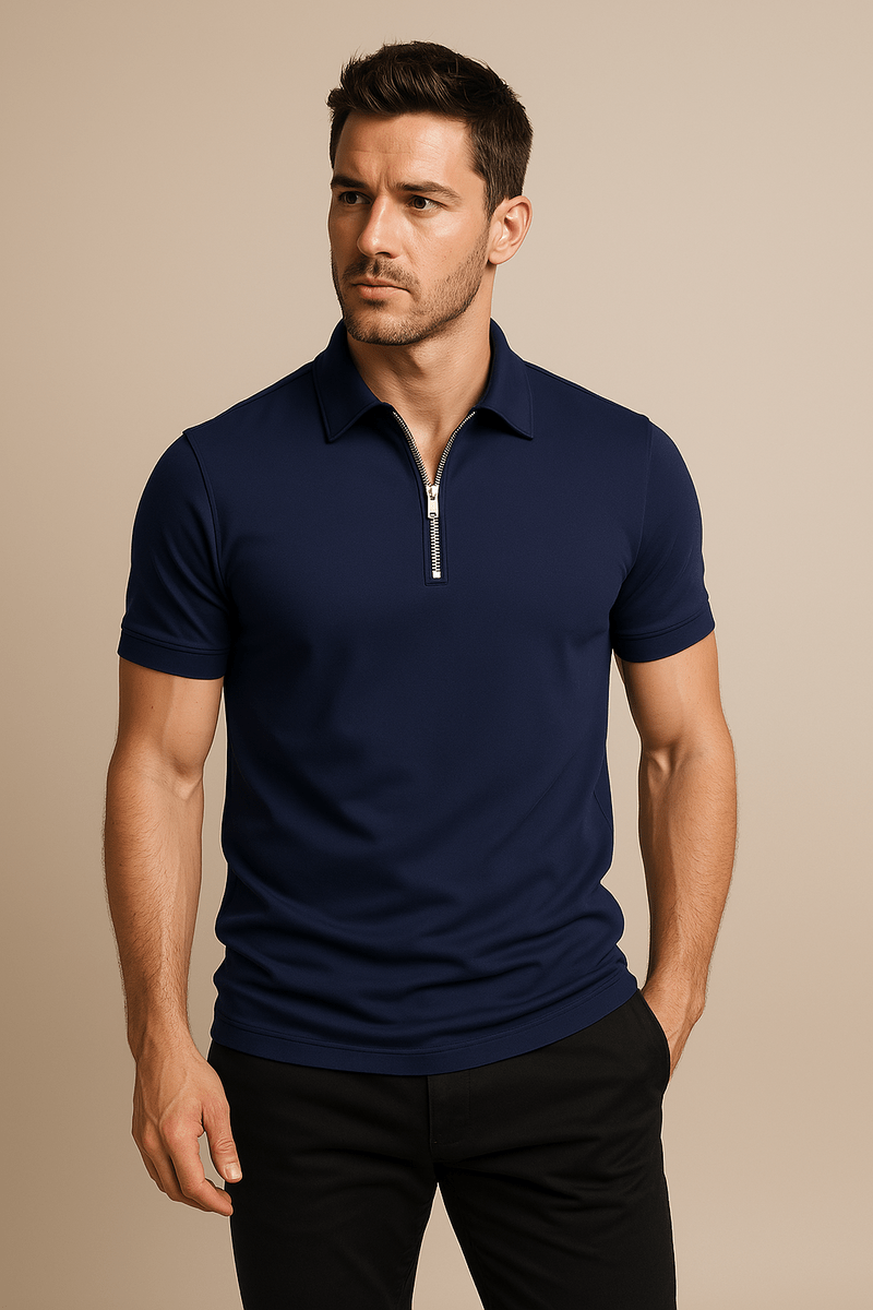 Domoir | Zip Polo Shirt
